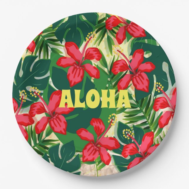 Aloha - Summer Edition Pappteller (Vorderseite)