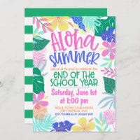 Aloha Summer End of School Year Party