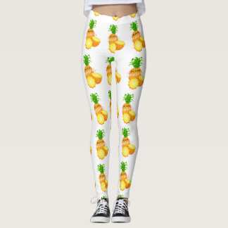 Aloha Summer Pineappel_ Hawaiianische Inseln Leggings