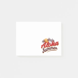 Aloha Summer Post-it Klebezettel