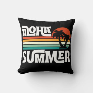 ALOHA SUMMER VIBES Retro Vintag Kissen