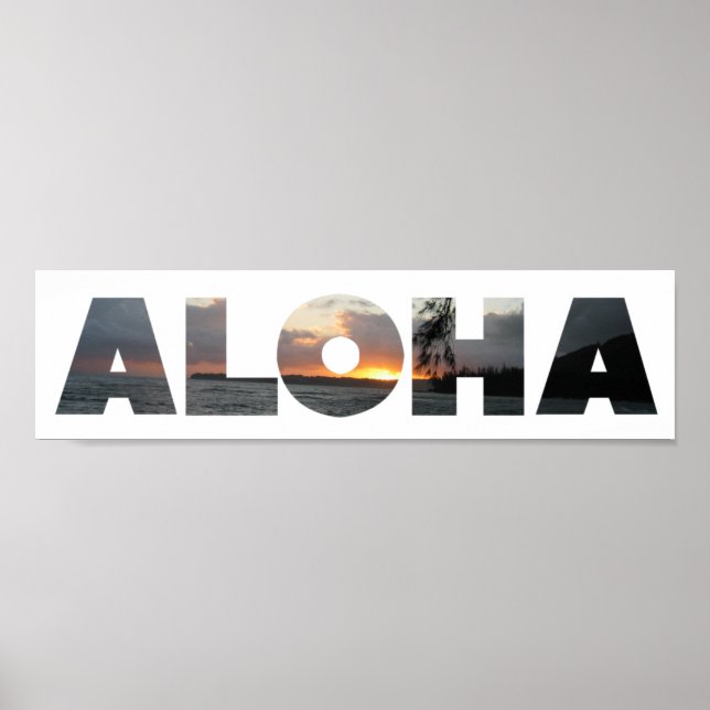 Aloha Sunset Poster (Vorne)