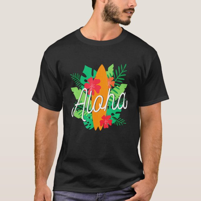 Aloha Surfboard T-Shirt (Vorderseite)