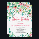 Aloha Thirty Tropical Luau Einladung zum Geburtsta<br><div class="desc">Grafiken von DeniseAnneGraphics.etsy.com Aloha 30! Tropical Luau 30. Geburtstag. Schöne tropische Blume und Grünanlagen.</div>