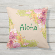 Aloha Throw Pillow