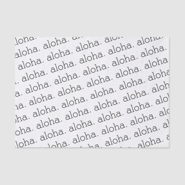 Aloha Tissue Paper Seidenpapier (Vorderseite)