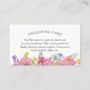 Aloha Tropical Blume Showeinschlusskarte Visitenkarte