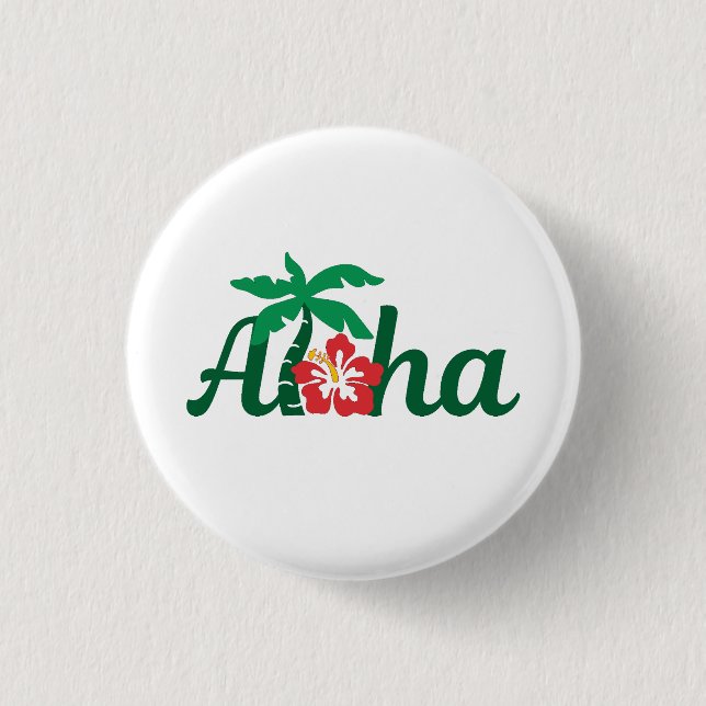 Aloha Tropical Button (Vorderseite)