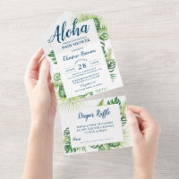 Aloha Tropical Greenerenery Kinderdusche Windelwan