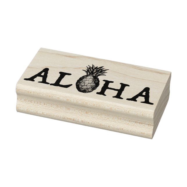 ALOHA Tropical Hawaiian Island Ananas Obst Gummistempel (Stempel)