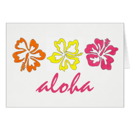 ALOHA Tropical Hawaiian Island Hibiskus Blume