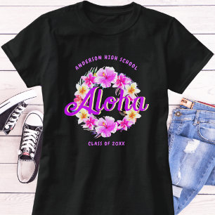 Aloha Tropical Hawaiian Luau Abschluss T - Shirt