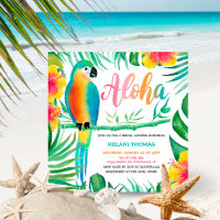 Aloha Tropical Hibiskus Parrot Brautparty
