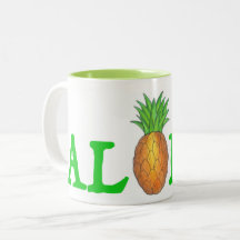 ALOHA Tropical Island Hawaiian Ananas Tasse