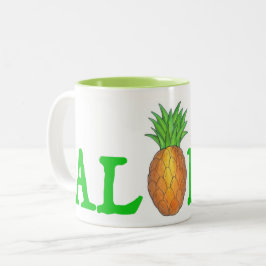 ALOHA Tropical Island Hawaiian Ananas Tasse