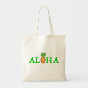 ALOHA Tropical Island Hawaiian Ananas Tote Bag Tragetasche