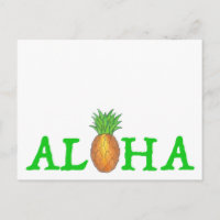 ALOHA Tropical Island Hawaiian Pineapi Hawaii