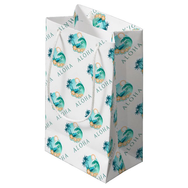 Aloha Tropical Kleine Geschenktüte (Vorderseite Schrägansicht)