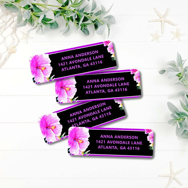 Aloha Tropical Luau Abschluss Rücksendeadresse (Von Creator hochgeladen)