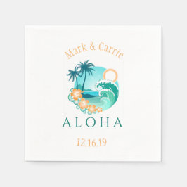 Aloha Tropical Personalisiert Serviette
