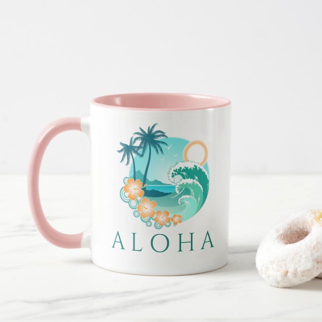 Aloha Tropical Tasse (Mit Donut)