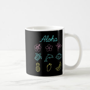 Aloha Tropisch Hawaiianische Insel Sommer Kaffeetasse