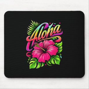 Aloha Tropische Blume Hawaii Urlaub Sommer Strand Mousepad