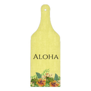 Aloha Tropische Blumen Schneidebrett