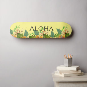 Aloha Tropische Blumen Skateboard