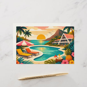 Aloha tropische Kunst leer Briefpapier