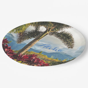 ALOHA/TROPISCHE SCENERY PAPIER TELLER