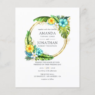 Aloha-Tropische Sommer-Strand-Hochzeitseinladung Flyer