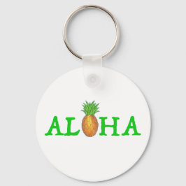 ALOHA Tropischer Hawaii Ananas-Schlüsselanhänger Schlüsselanhänger