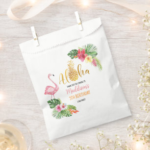 Aloha! Tropisches Ananas Geburtstag LUAU Party Geschenktütchen