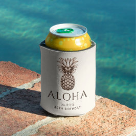 Aloha Tropisches Party mit Ananas Dosenkühler