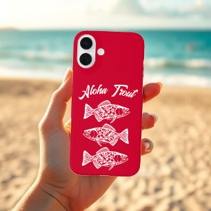 Aloha Trout-Hawaiian Cherry Red iPhone 16 Plus Hülle