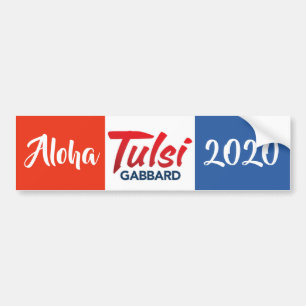 Aloha Tulsi Gabbard 2020 Autoaufkleber