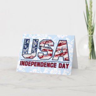 Aloha USA-hawaiische Blumengruß-Karten Karte