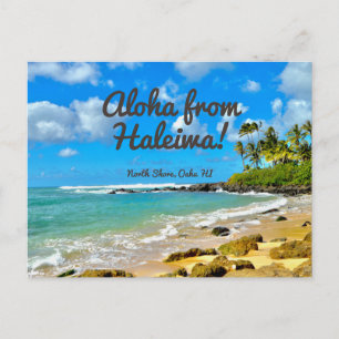 Aloha von Haleiwa Postkarte