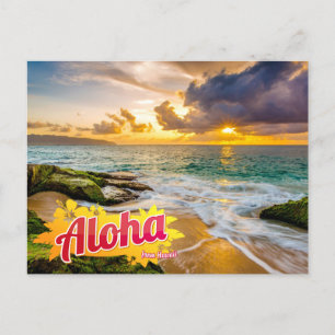 Aloha von Hawaii Postcard Postkarte