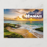 Aloha von Hawaii Postcard