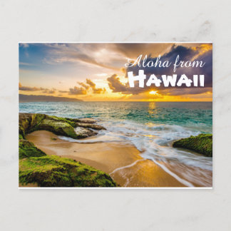 Aloha von Hawaii Postcard Postkarte