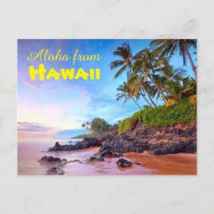 Aloha von Hawaii Postcard Postkarte