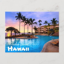 Aloha von Hawaii Postcard Postkarte