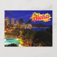 Aloha von Hawaii Postcard