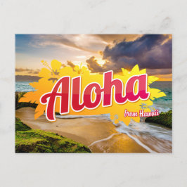 Aloha von Hawaii Postcard Postkarte