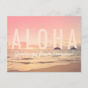 Aloha von Hawaii Postcard Postkarte