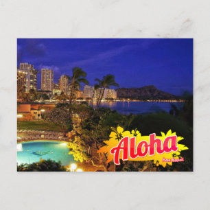Aloha von Hawaii Postcard Postkarte