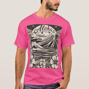 Aloha von Hawaii Retro Poster T-Shirt