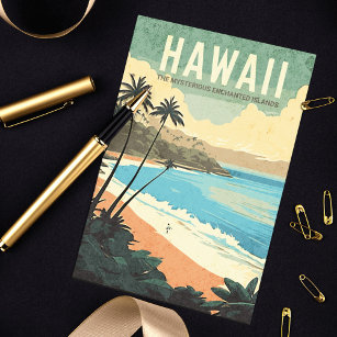 Aloha von Hawaii Vintage Travel Postkarte